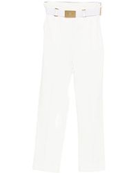 Elisabetta Franchi - Slim Fit Stretch Pants - Lyst