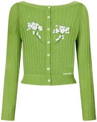 ShuShu/Tong - Long-Sleeved Knitted Cardigan - Lyst