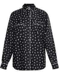 Moschino - Print Satin Shirt - Lyst