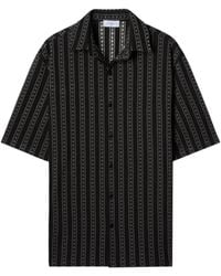 Off-White c/o Virgil Abloh - All-Over Patterned Short-Sleeved Shirt - Lyst