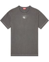 DIESEL - T-Norm-Lod Oval D Logo T-Shirt - Lyst