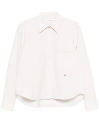Victoria Beckham - Cropped Long-Sleeve Shirt - Lyst