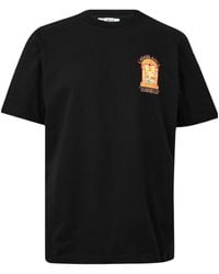 CASABLANCA - Crew Neck Short-Sleeve T-Shirt - Lyst