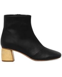 forte_forte - 55Mm Leather Ankle Boots - Lyst