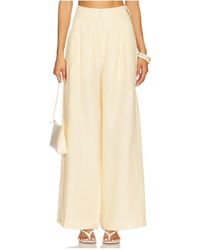 Posse - Parker Pleated Palazzo Pants - Lyst