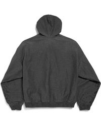 パーカー・フーディ BL257 LOOP SPORTS ICON HOODIE Balenciaga Loop Sports Icon Hoodie in Blue for Men | Lyst