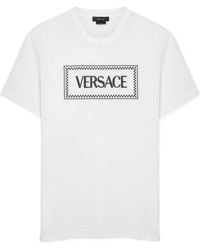 Versace - Logo Printed Crewneck T-Shirt - Lyst