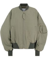 The Attico - The Anja Zipped Bomber Jacket - Lyst