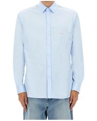 Moschino - Goose Embroidered Long-Sleeved Shirt - Lyst