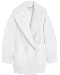Max Mara - Double-Breasted Long-Sleeved Jacket - Lyst