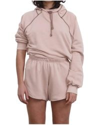 Baserange - Ran Ribbed-Trim Elasticated Shorts - Lyst