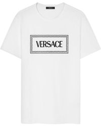 Versace - Logo Printed Crewneck T-Shirt - Lyst