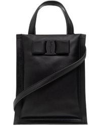 Ferragamo - Buckle-Detail Leather Tote Bag - Lyst