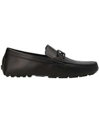 Fendi - Logo Detailed Slip-On Loafers - Lyst