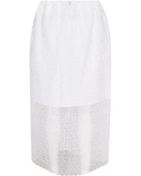 Cecilie Bahnsen - Elastic Belted Midi Skirt - Lyst