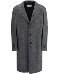 Givenchy - Single-Breasted Herringbone Coat - Lyst