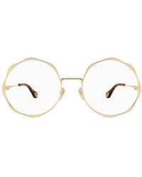 Chloé - Chloé Eyewear Round Frame Glasses - Lyst