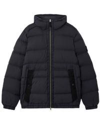 Stone Island - Logo Patch Hooded Jacket - Lyst