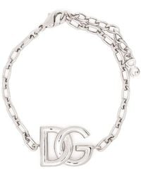 Dolce & Gabbana - Logo Chain-Link Bracelet - Lyst