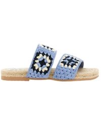 Manebí - Manebí Jute Sandal Flat Shoes - Lyst