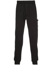 Stone Island - Logo Patch Drawstring Sweatpants - Lyst