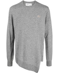 Comme des Garçons - Comme Des Garçons Shirt X Lacoste Asymmetric-Hem Crewneck Jumper - Lyst