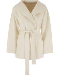 Max Mara - Rea Viscose And Wool Dressing Gown Coat - Lyst