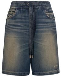 Amiri - Drawstring Denim Shorts - Lyst