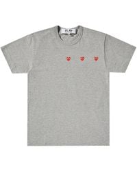 COMME DES GARÇONS PLAY - Heart-Print Cotton T-Shirt - Lyst