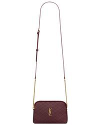 Saint Laurent - Gaby Quilted Chain Pouch - Lyst