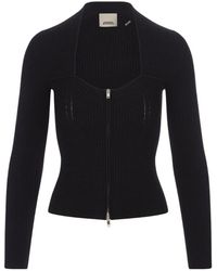 Isabel Marant - Knitted Zip-Up Sweater - Lyst