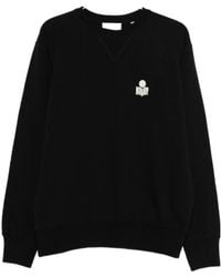 Isabel Marant - Mike Logo-Embroidered Crew-Neck Sweatshirt - Lyst