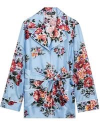 Dolce & Gabbana - Flower Bouquet-Printed Twill Shirt - Lyst