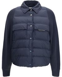 Brunello Cucinelli - Buttoned Panelled Jacket - Lyst