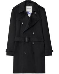 Burberry - Mid-Length Cashmere Hastings Trench Coat - Lyst