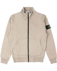 Stone Island - Logo Patch High Neck Sweatshirt - Lyst