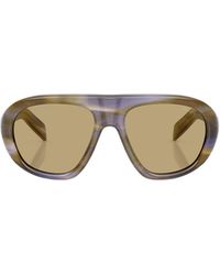 Prada - Eyewear Oversized Pilot Sunglasses - Lyst