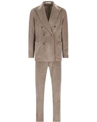 Tagliatore - Double-Breasted Corduroy Suits - Lyst