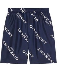 Givenchy - Logo Shadow Printed Bermuda Shorts - Lyst
