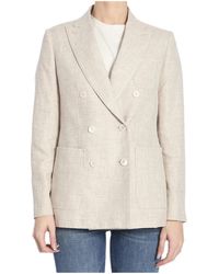 Max Mara - Targa Double-Breasted Long-Sleeved Jacket - Lyst