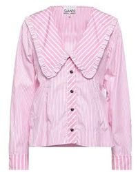 Ganni - Patterned Shirts Blouses - Lyst