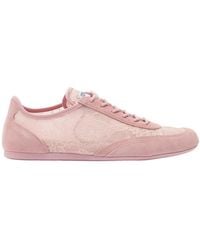 Jimmy Choo - Sunny Panelled Lace Sneakers - Lyst