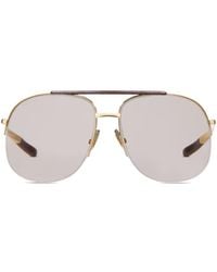 Gucci - Eyewear Aviator Frame Sunglasses - Lyst