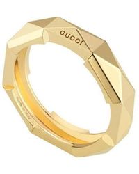Gucci - Link To Love 18K Studded Ring - Lyst