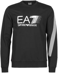 EA7 - Round-Necked Logo Sweater - Lyst