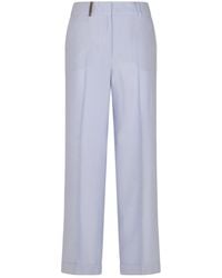 Peserico - Straight-Leg Pleated Trousers - Lyst