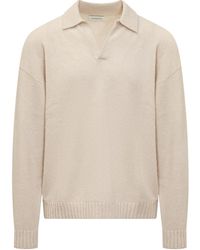 Laneus - Long Sleeve Polo Shirt - Lyst