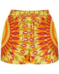 Valentino - Round Rain Printed Shorts - Lyst