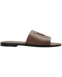 Dolce & Gabbana - Dg Cut-Out Detailed Slides - Lyst