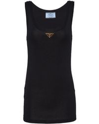 Prada - Triangle Tank Top - Lyst